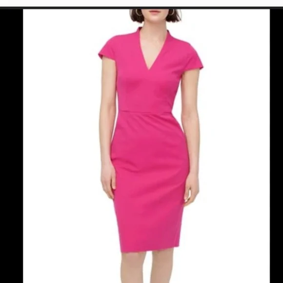 J. Crew Pink Midi Dress - Size 4 - Picture 7 of 7